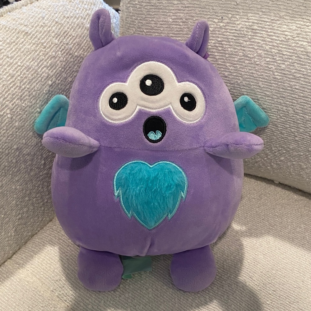 Squishmallows Purple and Teal Stuffed Animal
